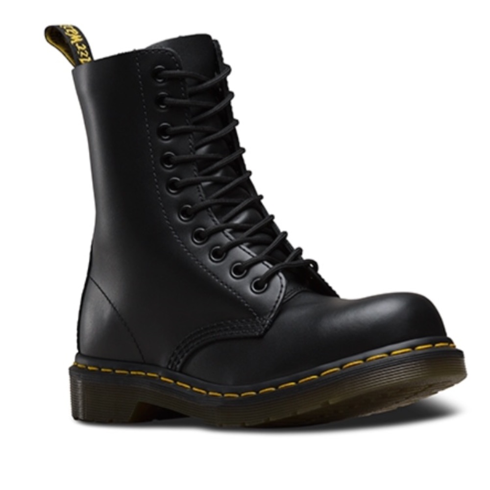 Doc Martens 10-eye steel toe combat boots